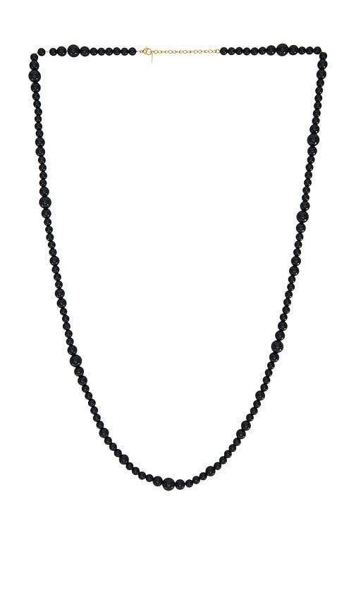 cendre seraphina necklace in black.