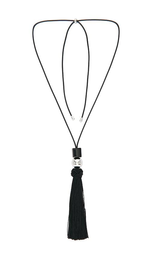 cendre winona necklace in metallic silver.