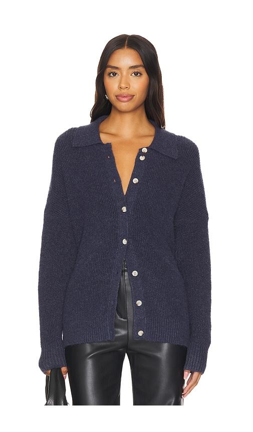 central park west millie oversized sweater polo in navy. - size m (also in s, xs, xl)
