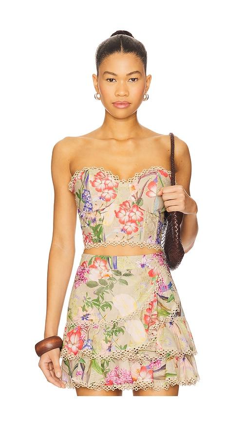 charo ruiz ibiza bio bustier in beige,pink. - size s (also in xs)