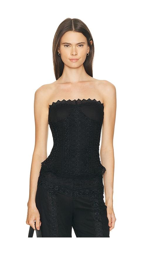 charo ruiz ibiza daphnelle top in black. - size m (also in s, xl)