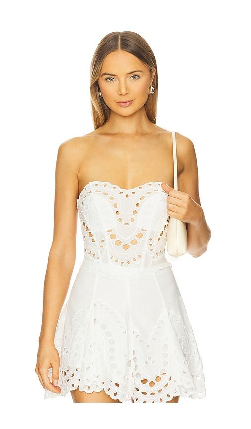 charo ruiz ibiza kai top in white. - size l (also in xs, xl)