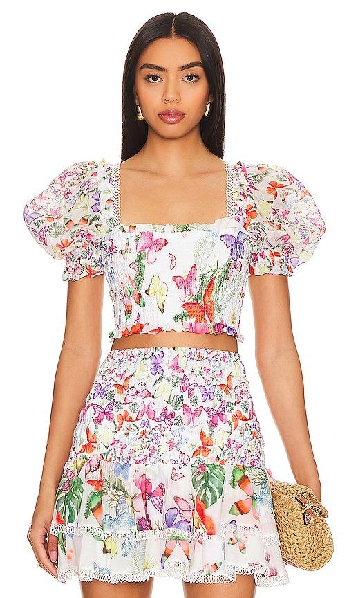 charo ruiz ibiza lirio top in white. - size m (also in s, xs)