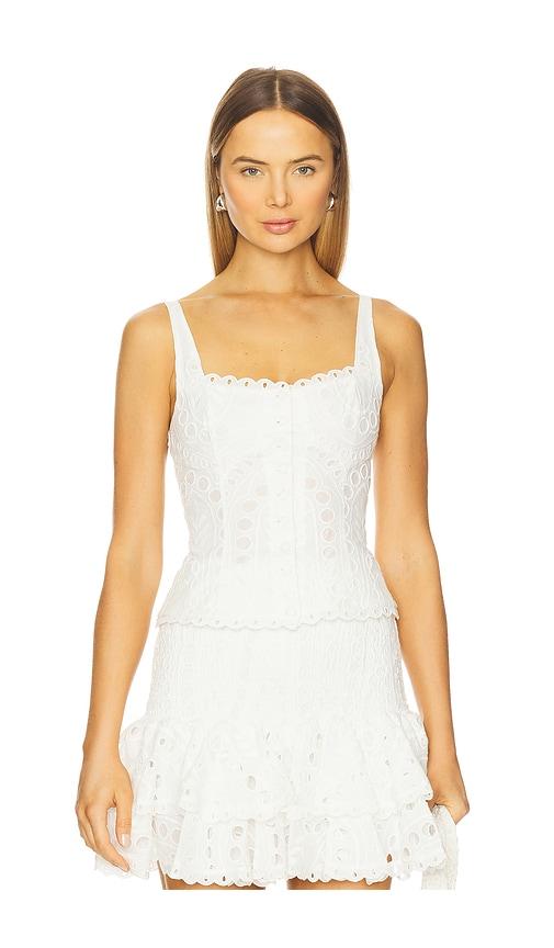 charo ruiz ibiza nereus top in white. - size l (also in s, xl, xs)