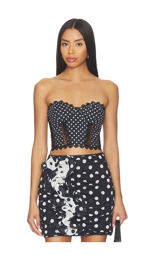charo ruiz ibiza top flare in black. - size l (also in s, xs, m, xl)