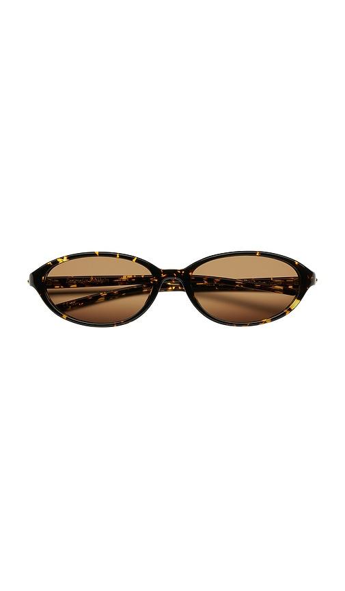 chimi ellipse sunglasses in brown.