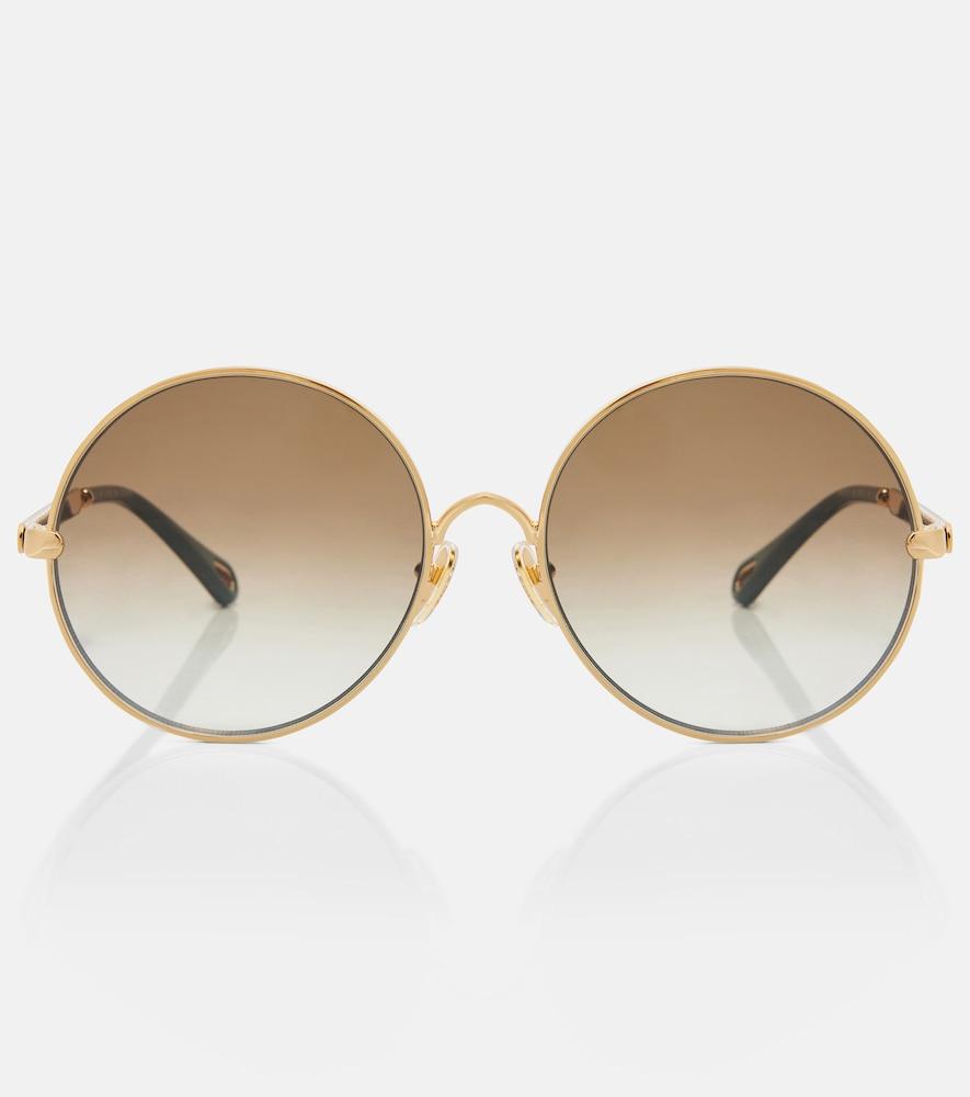 chloé aly round sunglasses