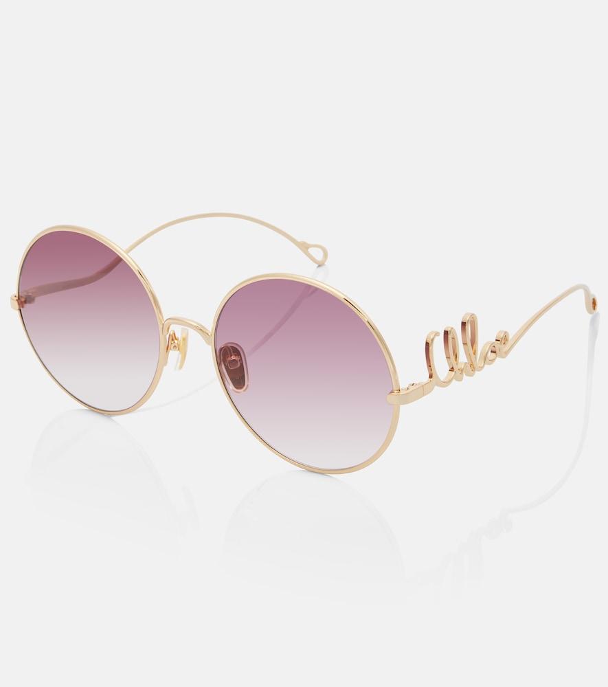 chloé chloé iconic round sunglasses