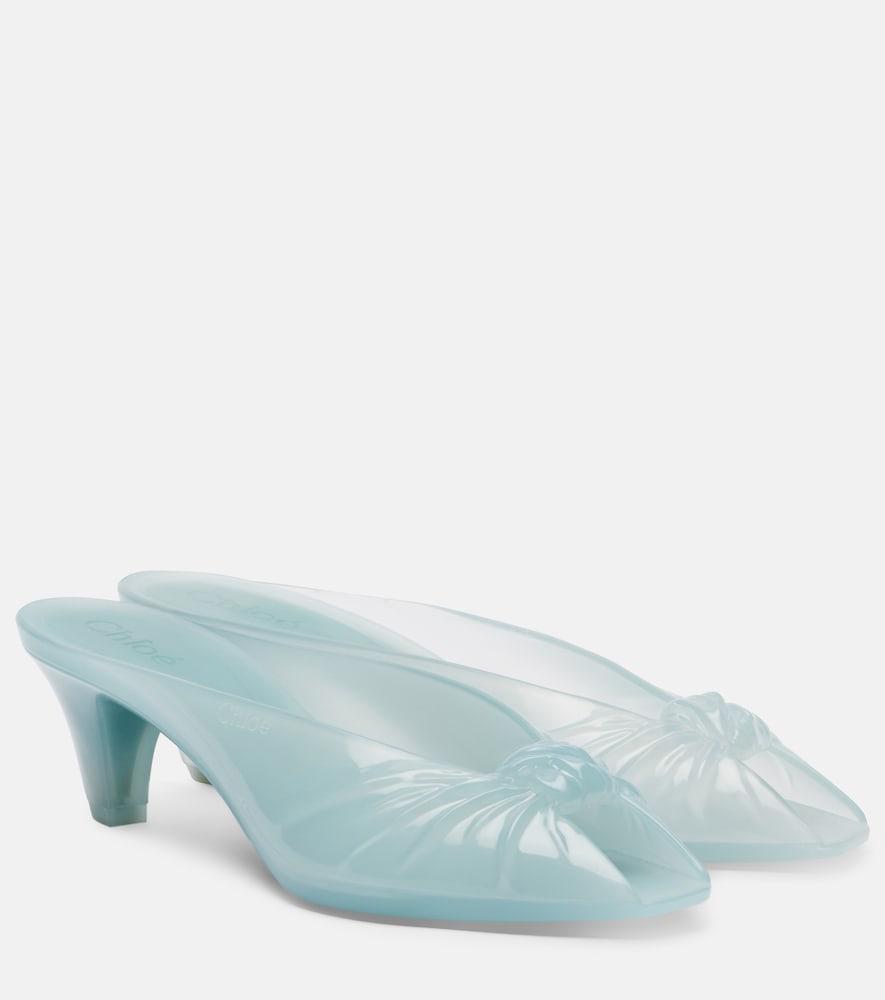 chloé chloé jelly tpu mules