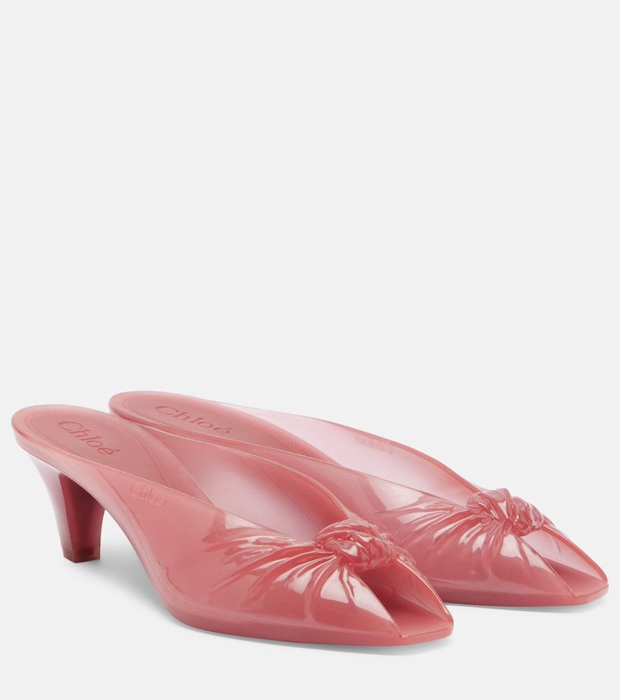 chloé chloé jelly tpu mules