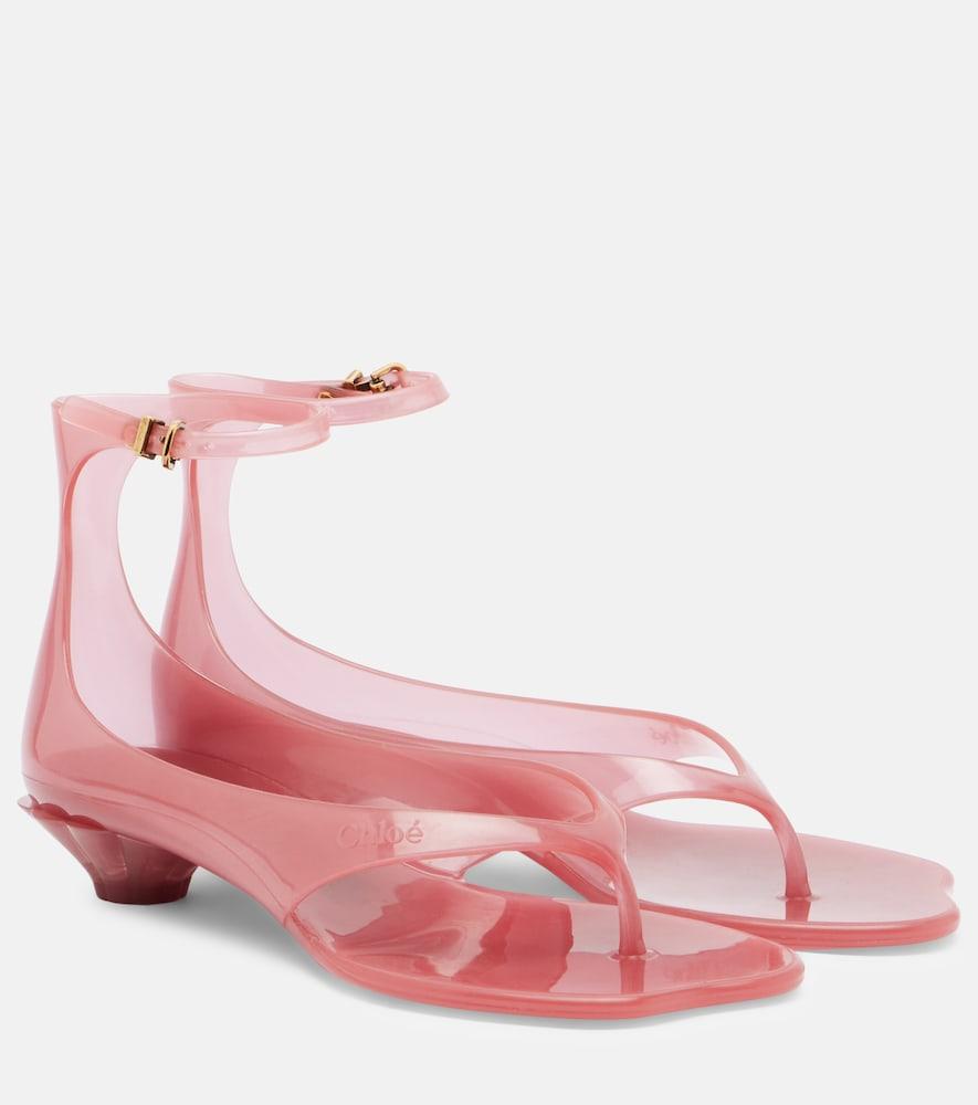 chloé chloé jelly tpu thong sandals