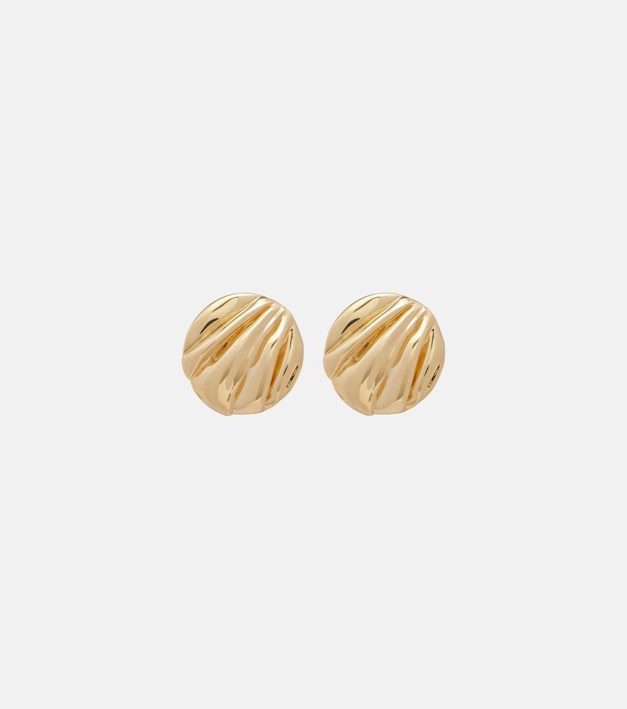 chloé chloé pleats clip-on earrings
