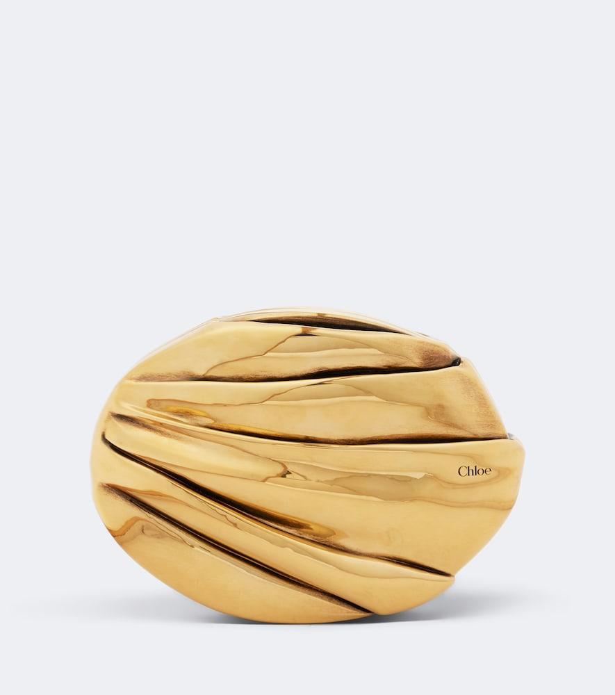 chloé chloé plissé clutch