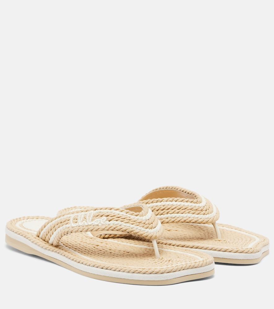 chloé chloé sand thong sandals