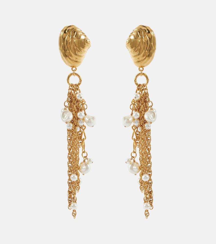 chloé chloé shells earrings