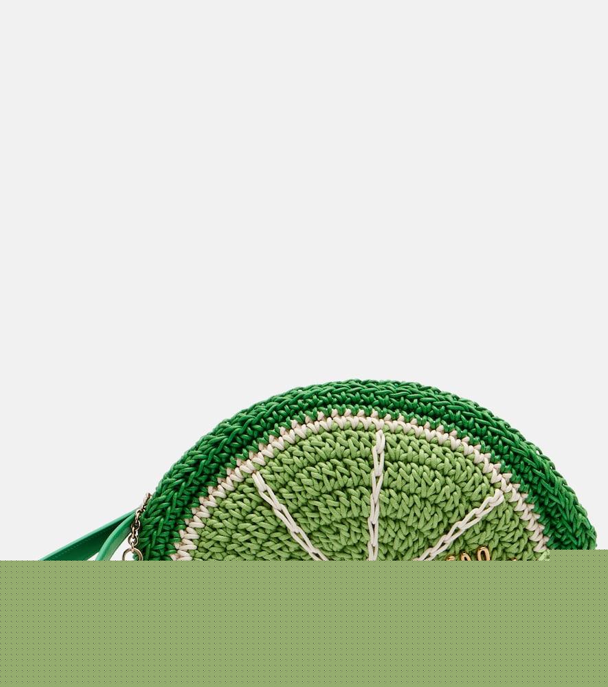chloé chloé tropicus lime slice clutch