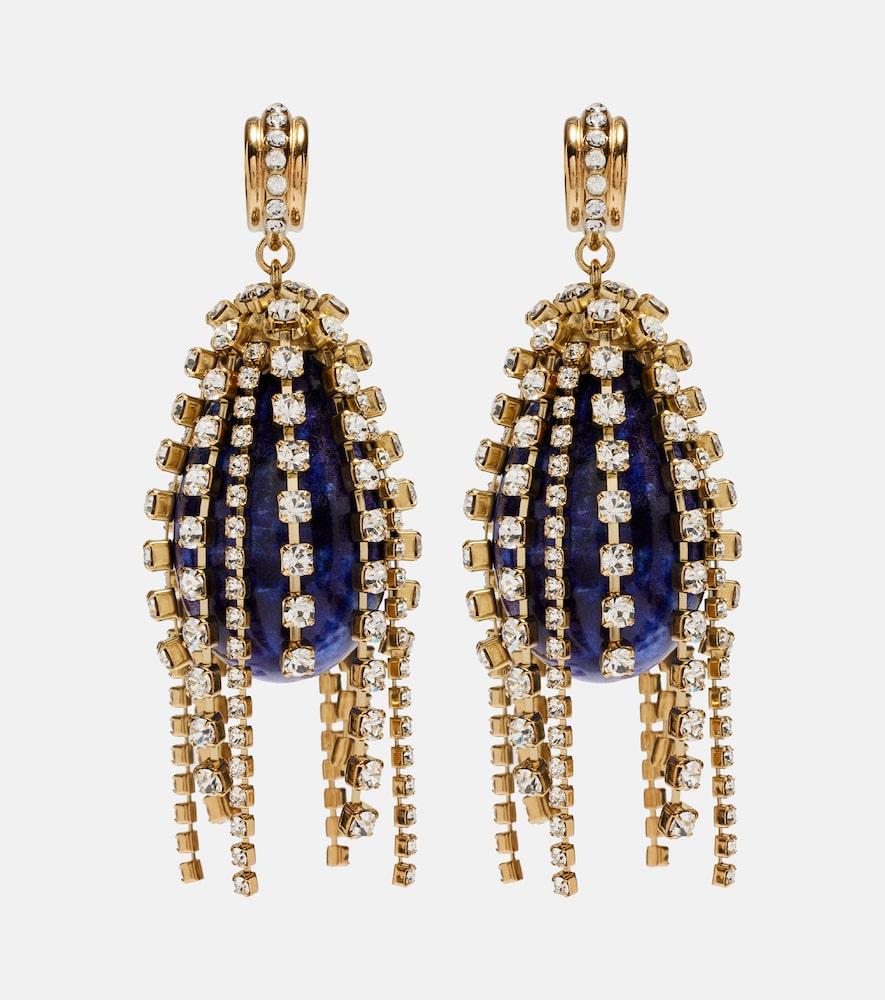 chloé crystal-embellished drop earrings