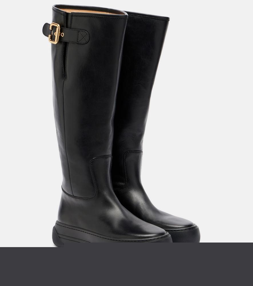 chloé delia leather knee-high boots
