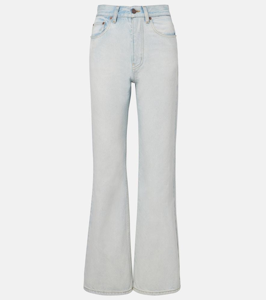 chloé faded wide-leg jeans