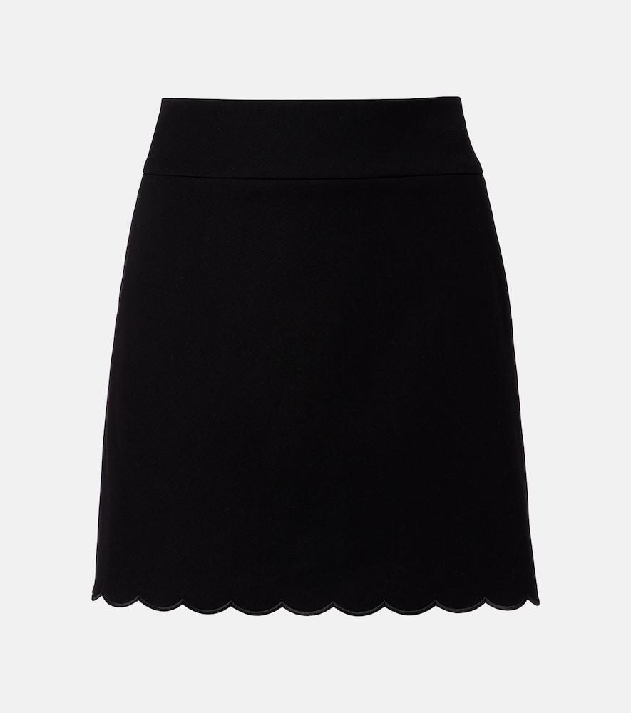 chloé high-rise cotton miniskirt