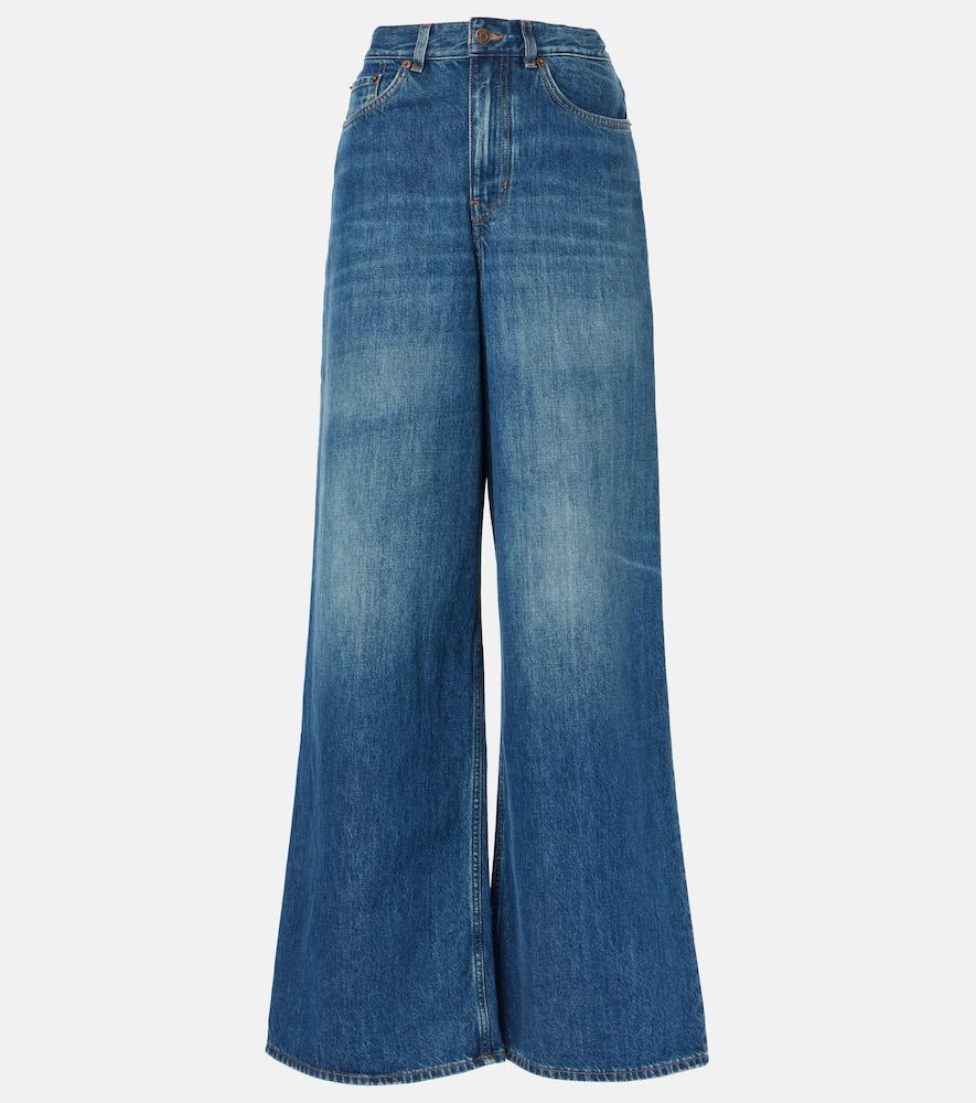 chloé high-rise wide-leg jeans