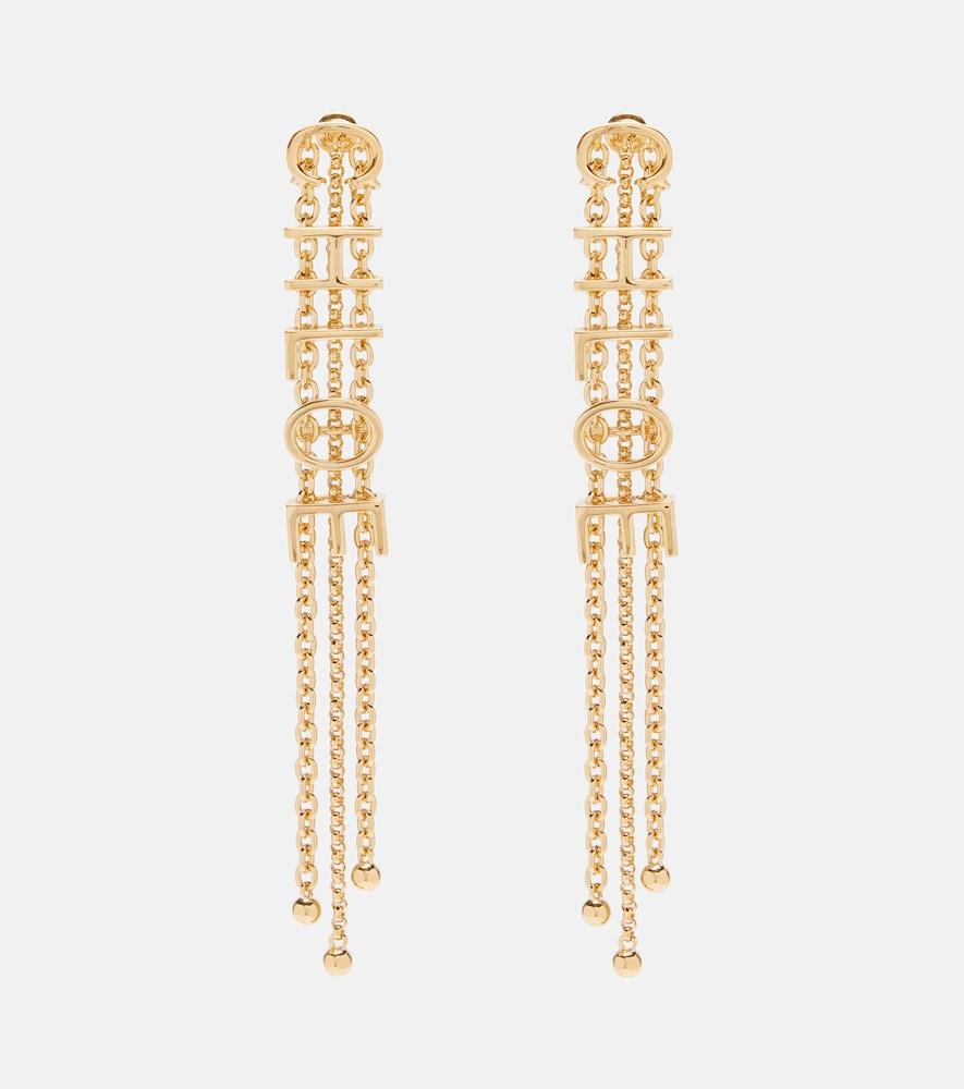 chloé laiton drop earrings