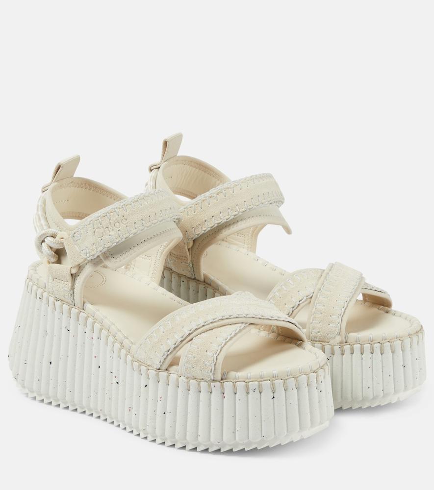 chloé nama leather sandals
