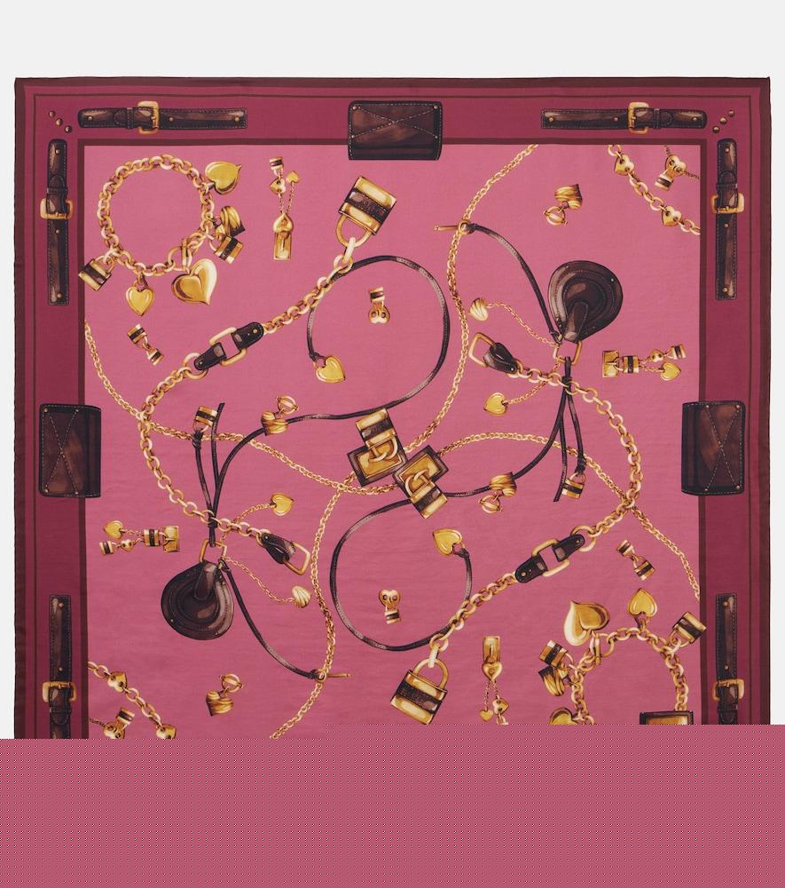 chloé paddington silk scarf