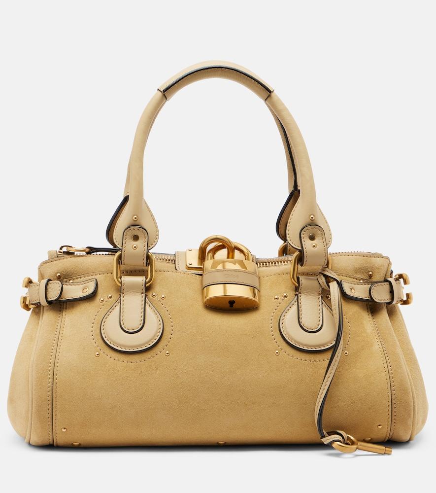 chloé paddington suede shoulder bag