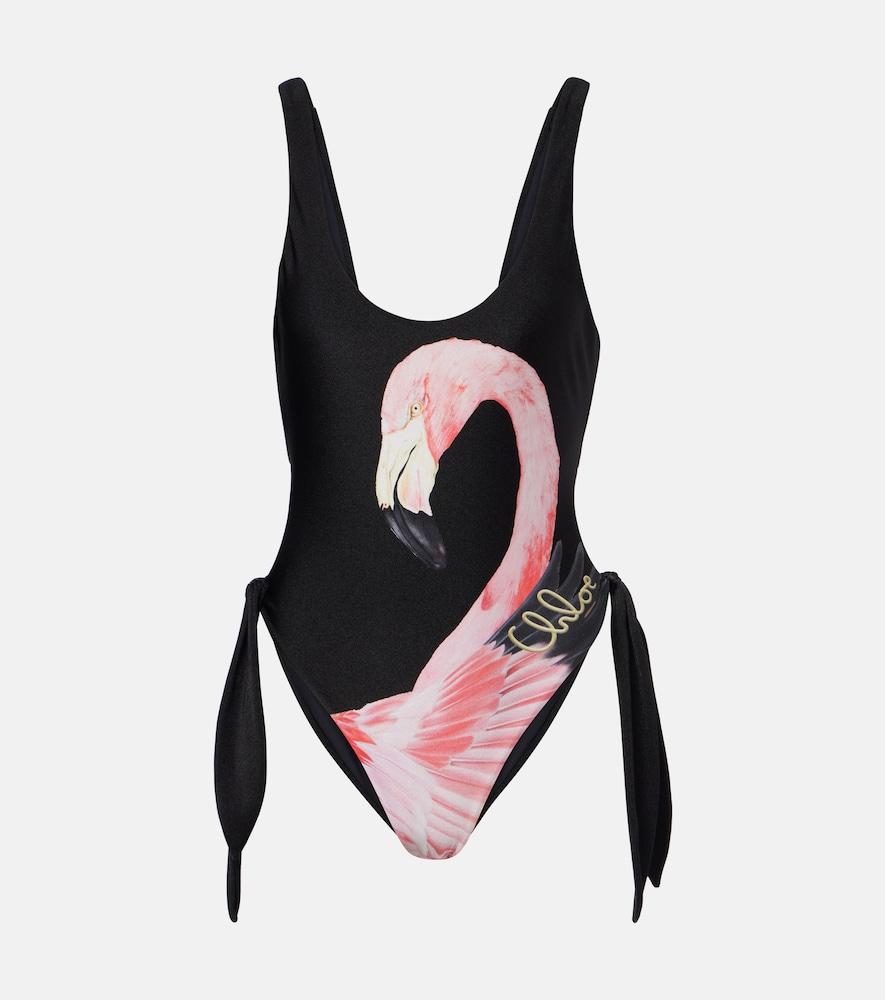 chloé printed swimsuit