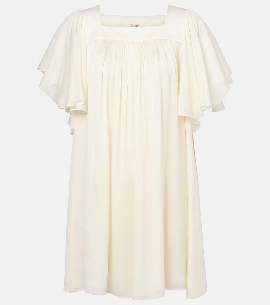 chloé ro33 silk minidress