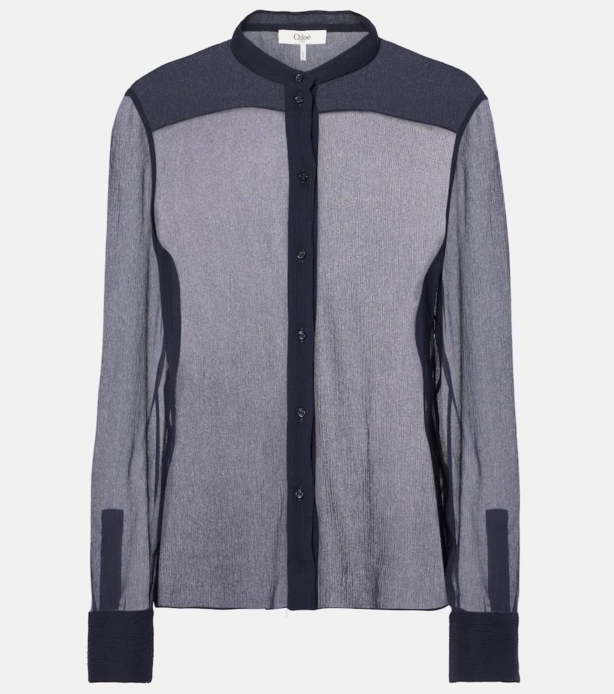 chloé silk chiffon shirt