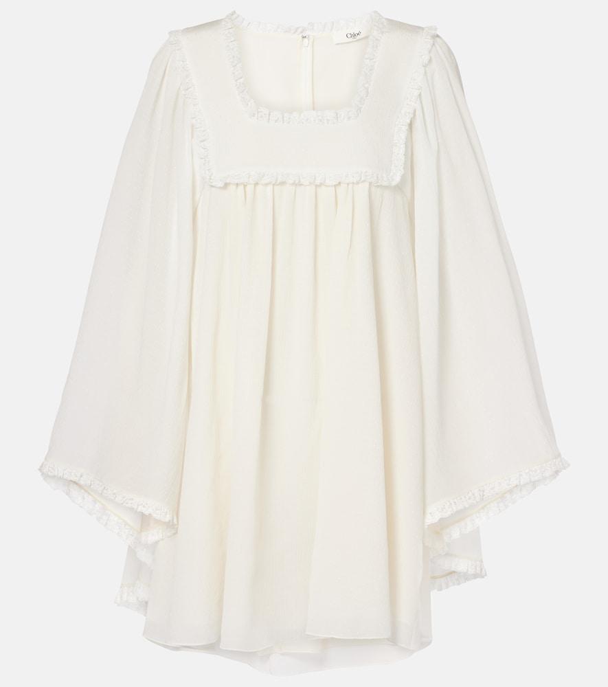chloé silk crêpe minidress