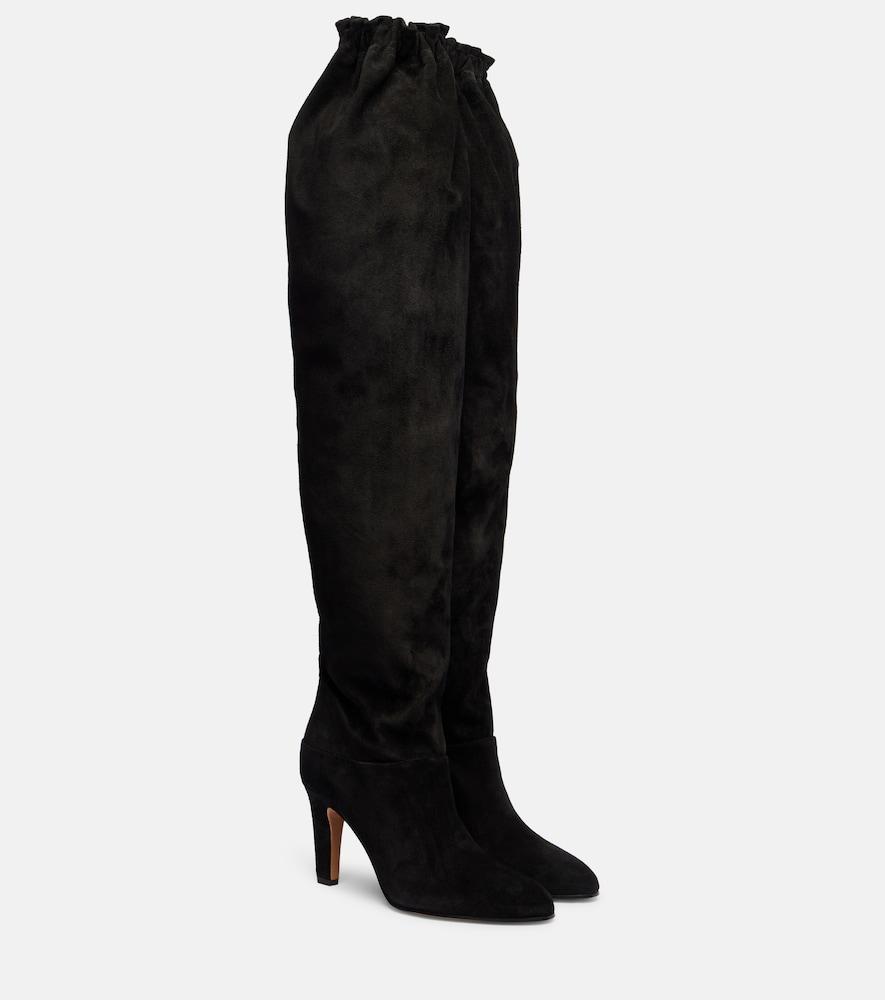 chloé suede over-the-knee boots