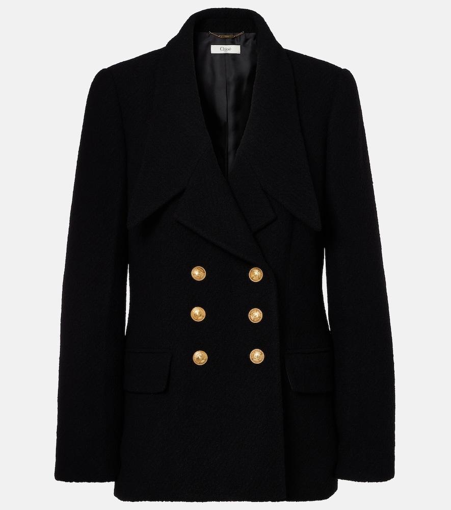 chloé wool-blend bouclé jacket