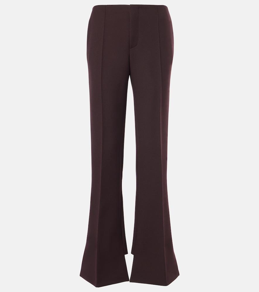 chloé wool wide-leg pants