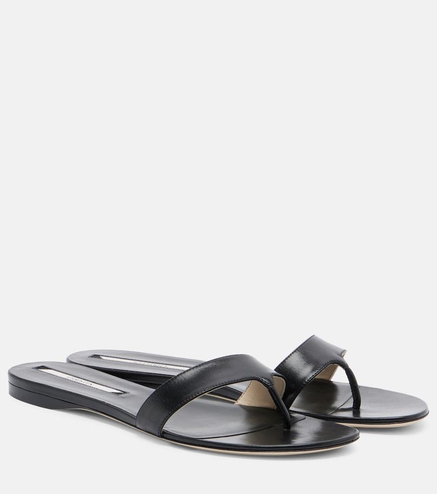 christen helix leather thong sandals