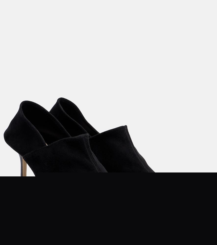 christen helix stretch 75 suede pumps