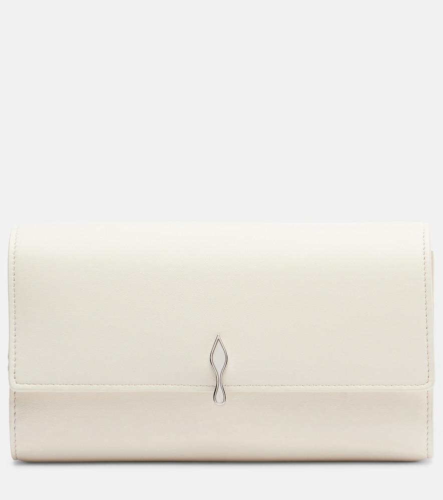 christian louboutin bettina leather clutch