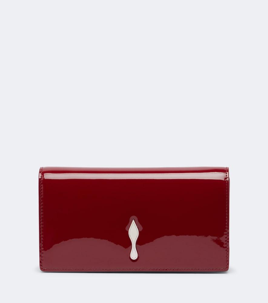 christian louboutin bettina patent leather clutch