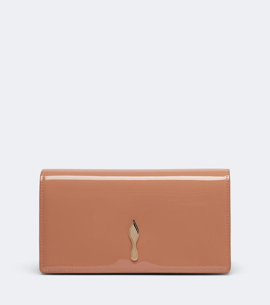 christian louboutin bettina patent leather clutch