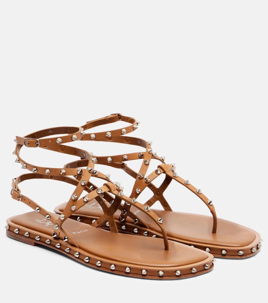 christian louboutin bombina spiked leather sandals