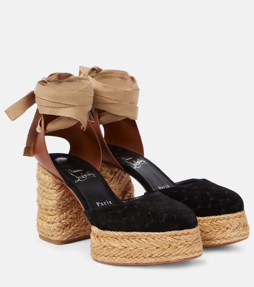 christian louboutin brigissima 70 espadrille sandals