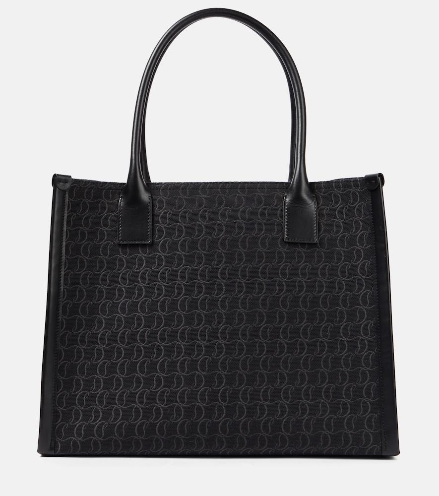 christian louboutin by my side e/w large canvas tote bag