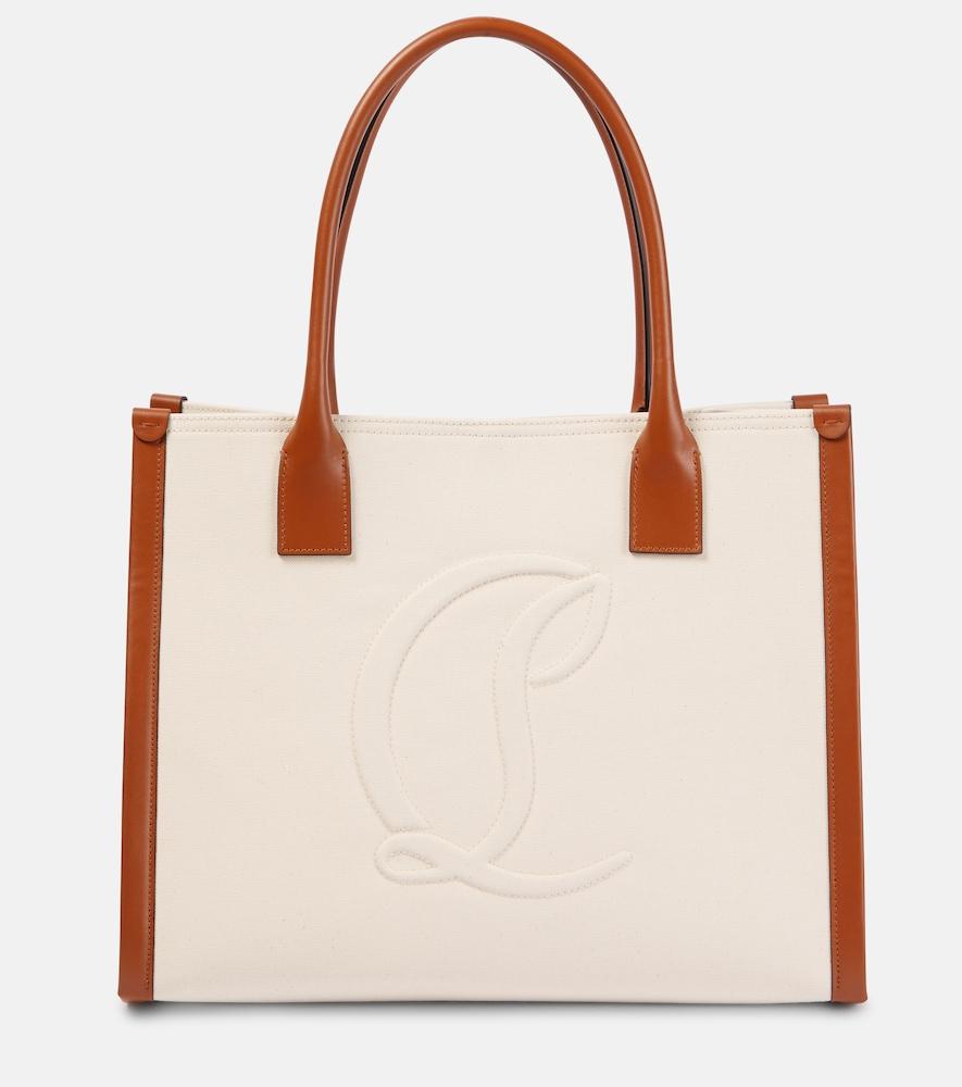 christian louboutin by my side e/w large canvas tote bag