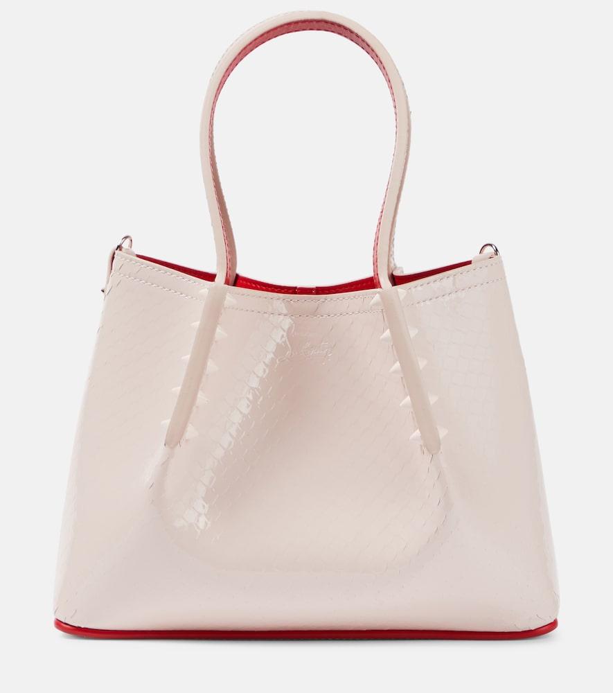 christian louboutin cabarock mini leather tote bag