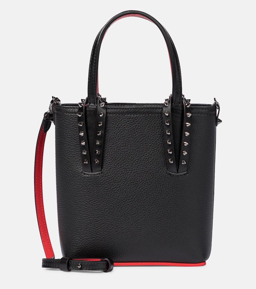 christian louboutin cabata mini leather tote
