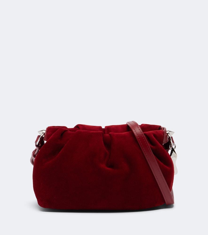 christian louboutin eva mini suede crossbody bag