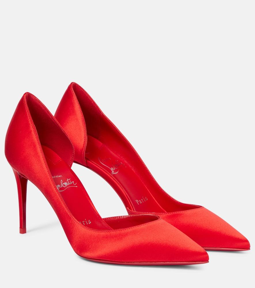 christian louboutin iriza silk-satin pumps