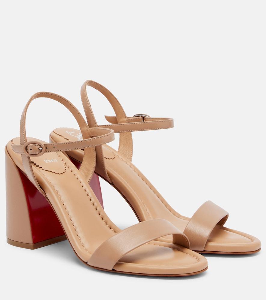 christian louboutin jane leather sandals